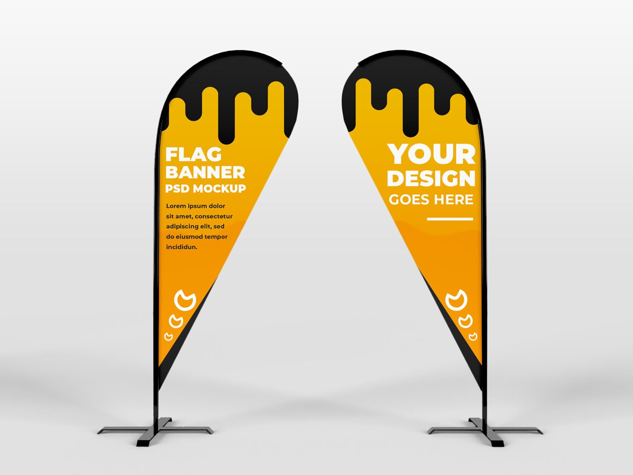 Teardrop Flags – view 2
