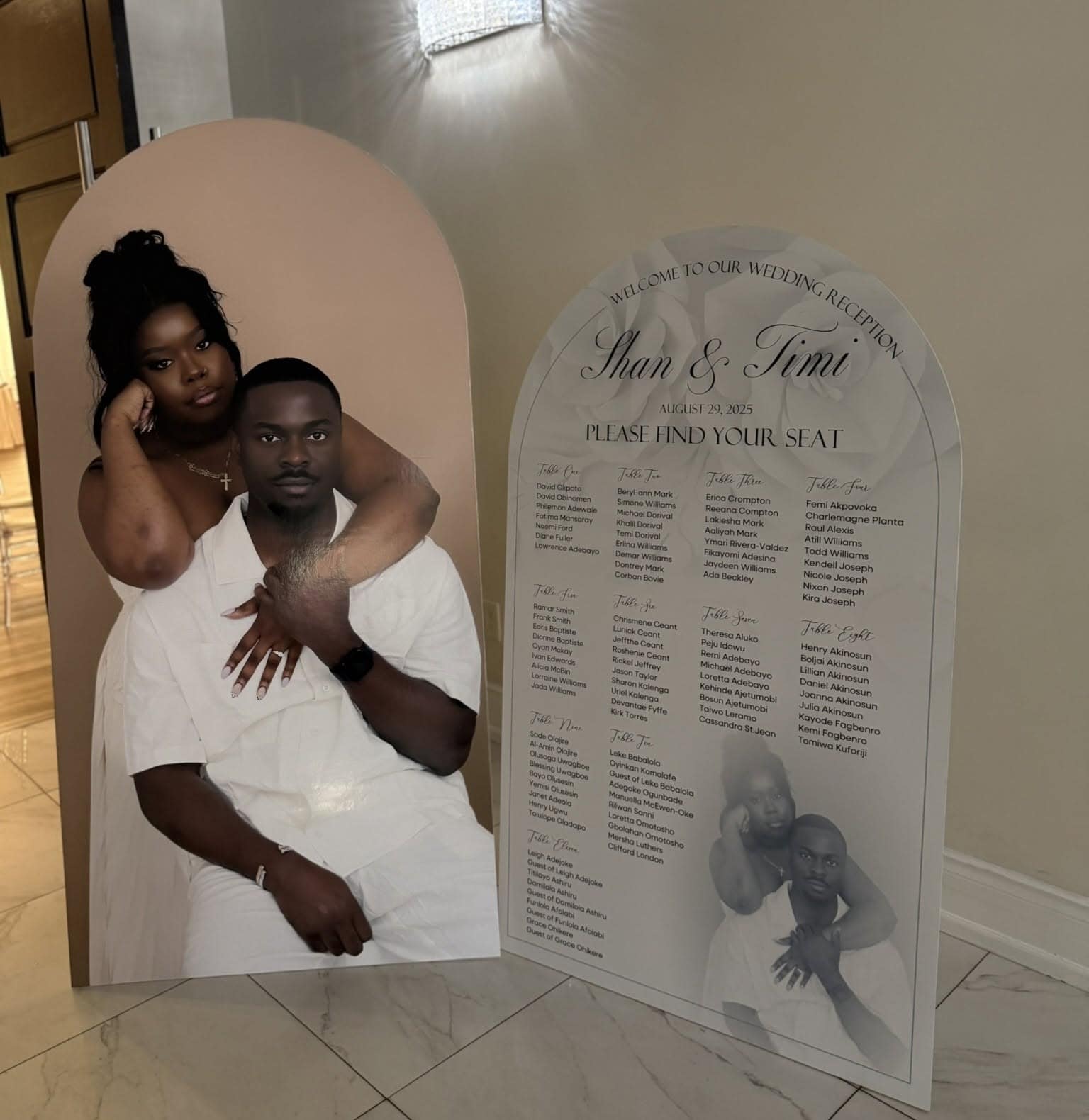 Foam Board Wedding Sign – view 2