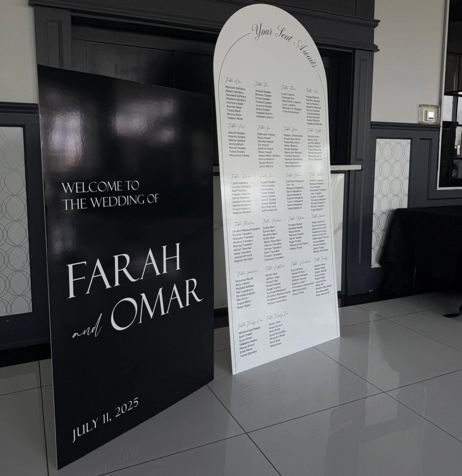 Foam Board Wedding Sign – view 7