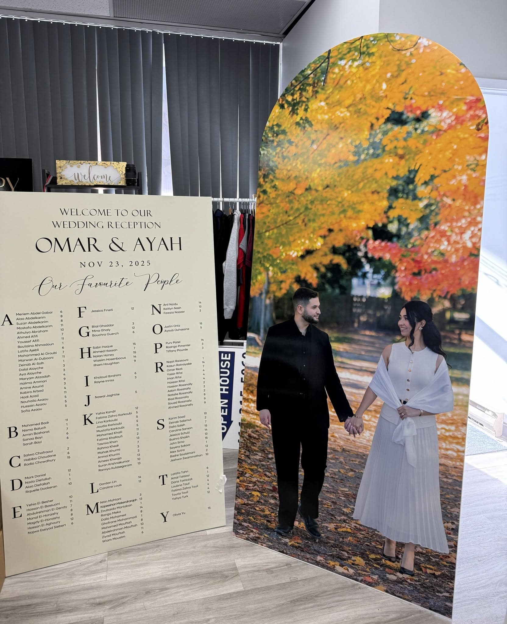 Foam Board Wedding Sign – view 6