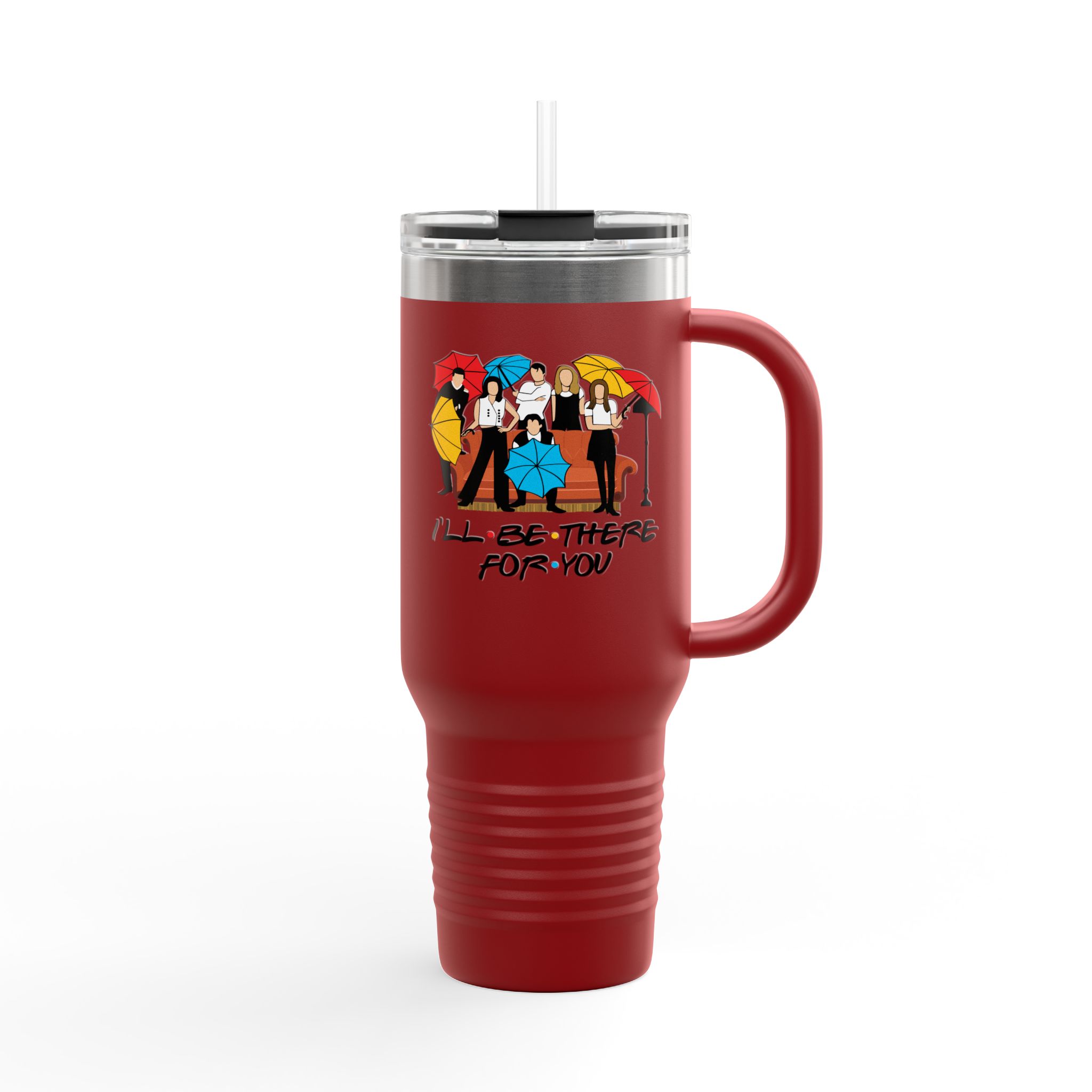 Insulated Travel Mug with Friends Design - 40 oz – view 2