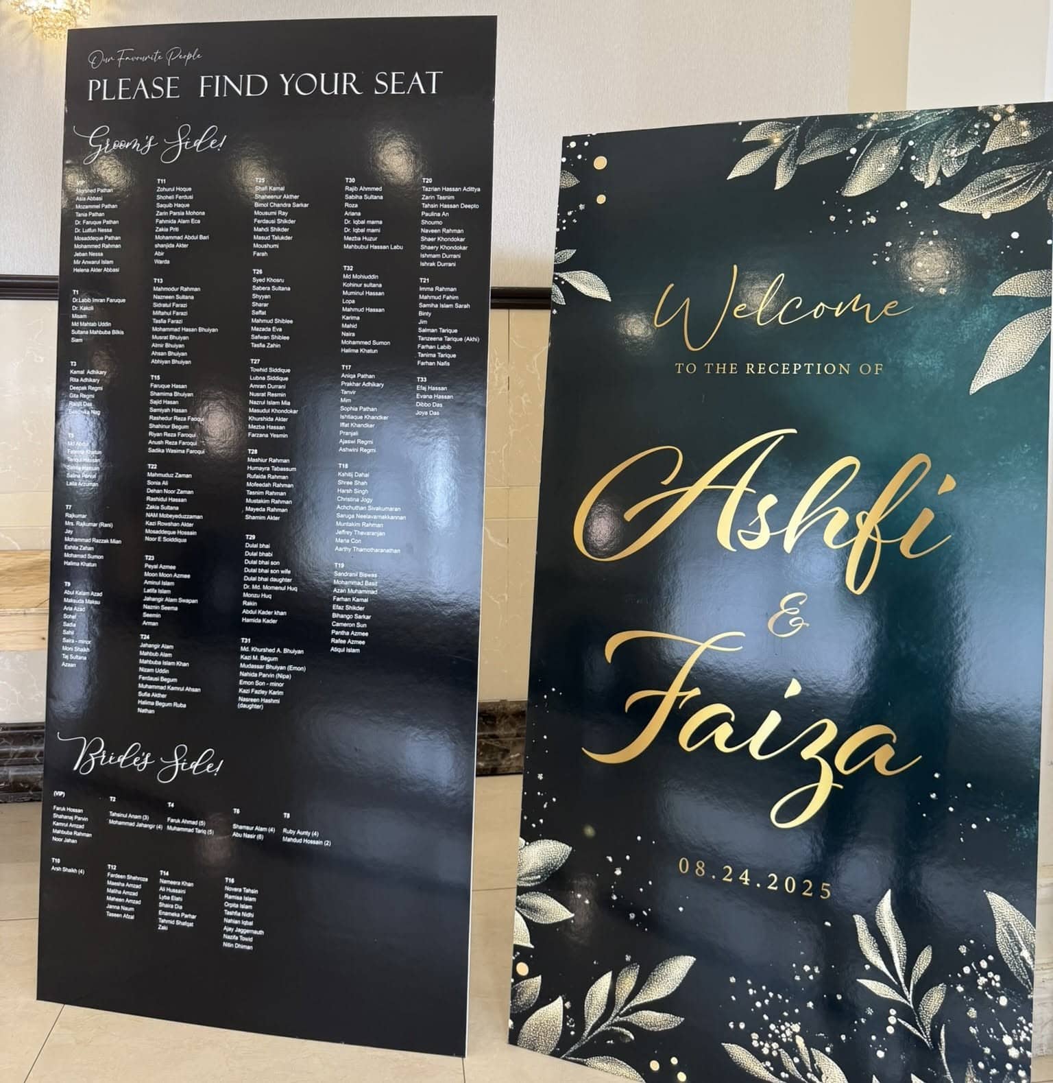Foam Board Wedding Sign – view 4