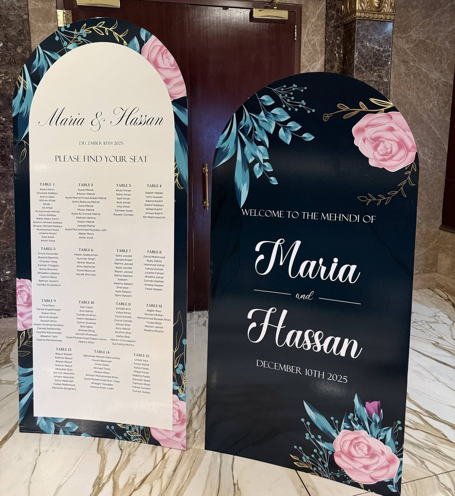 Foam Board Wedding Sign – view 3