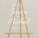 Acrylic Wedding Sign – view 5