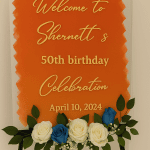 Acrylic Wedding Sign – view 3