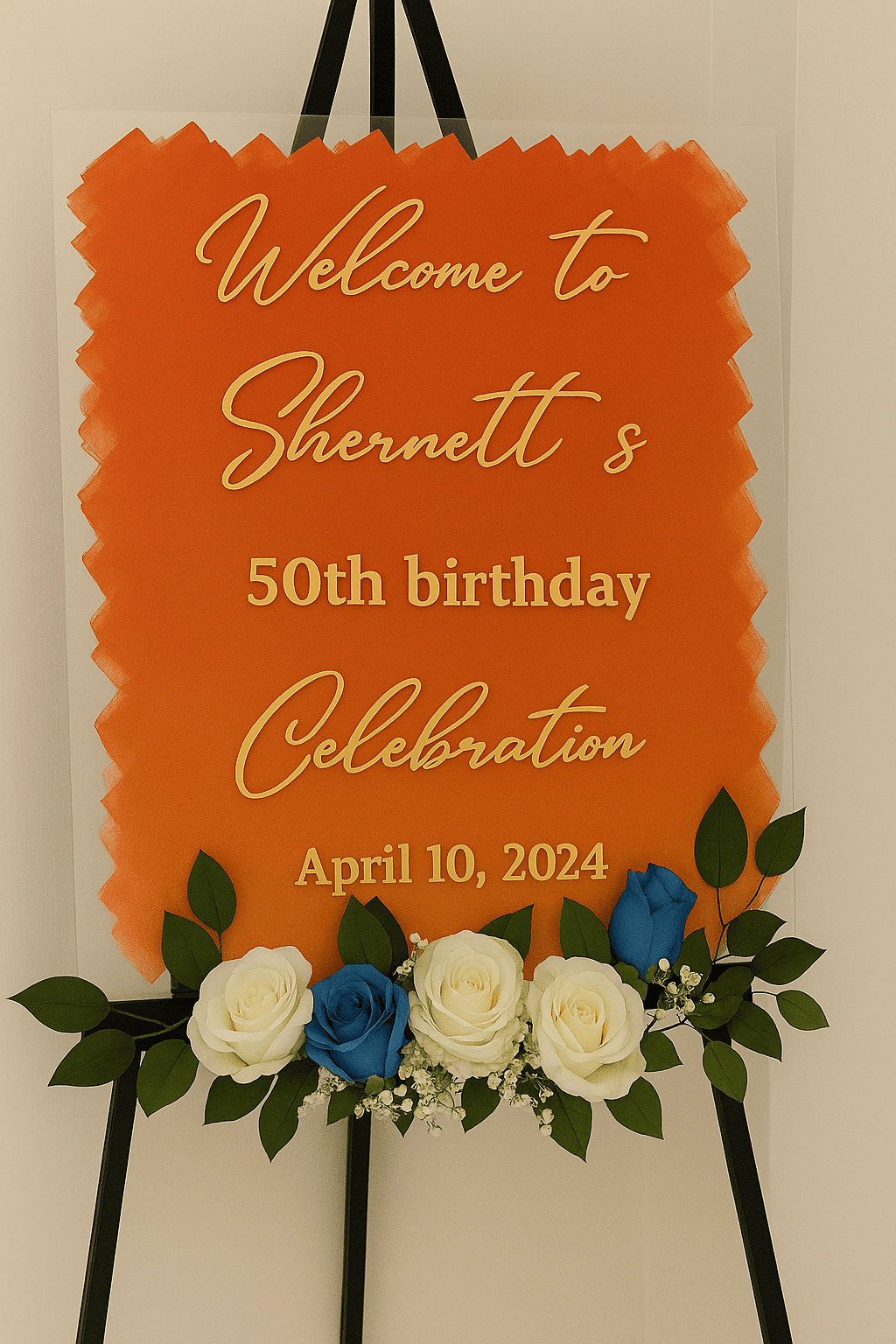 Acrylic Wedding Sign – view 3