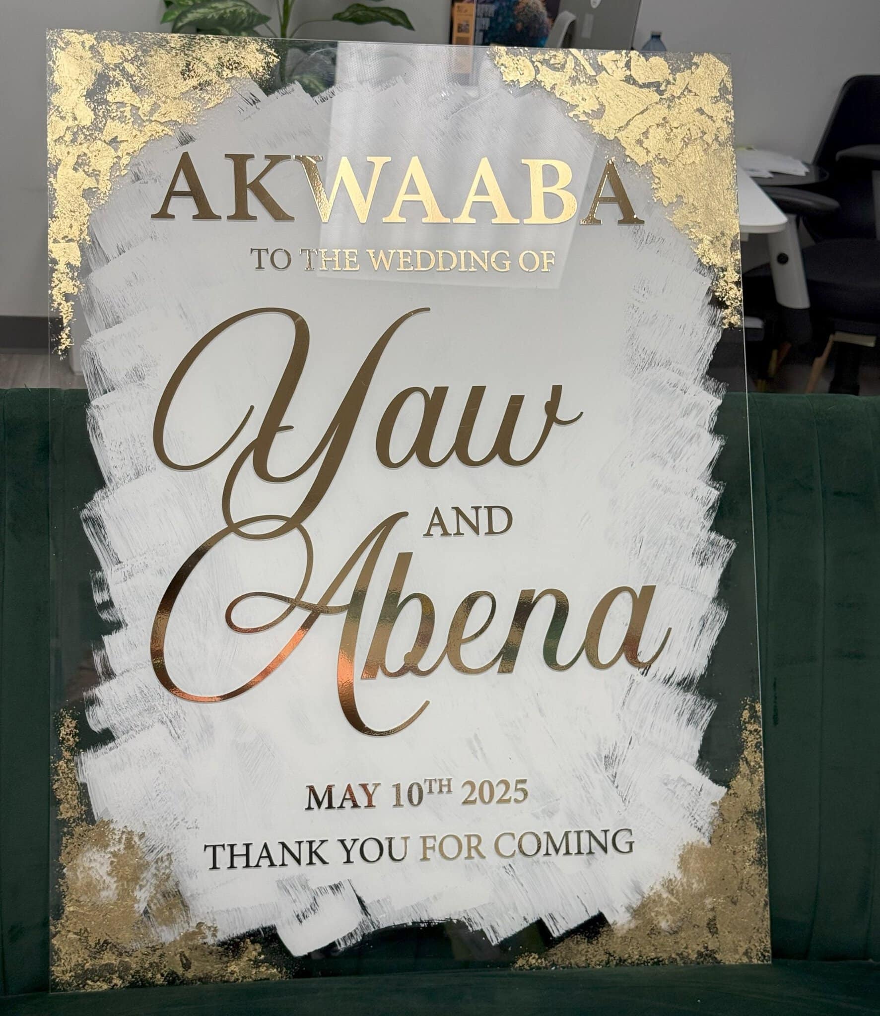 Acrylic Wedding Sign – view 6