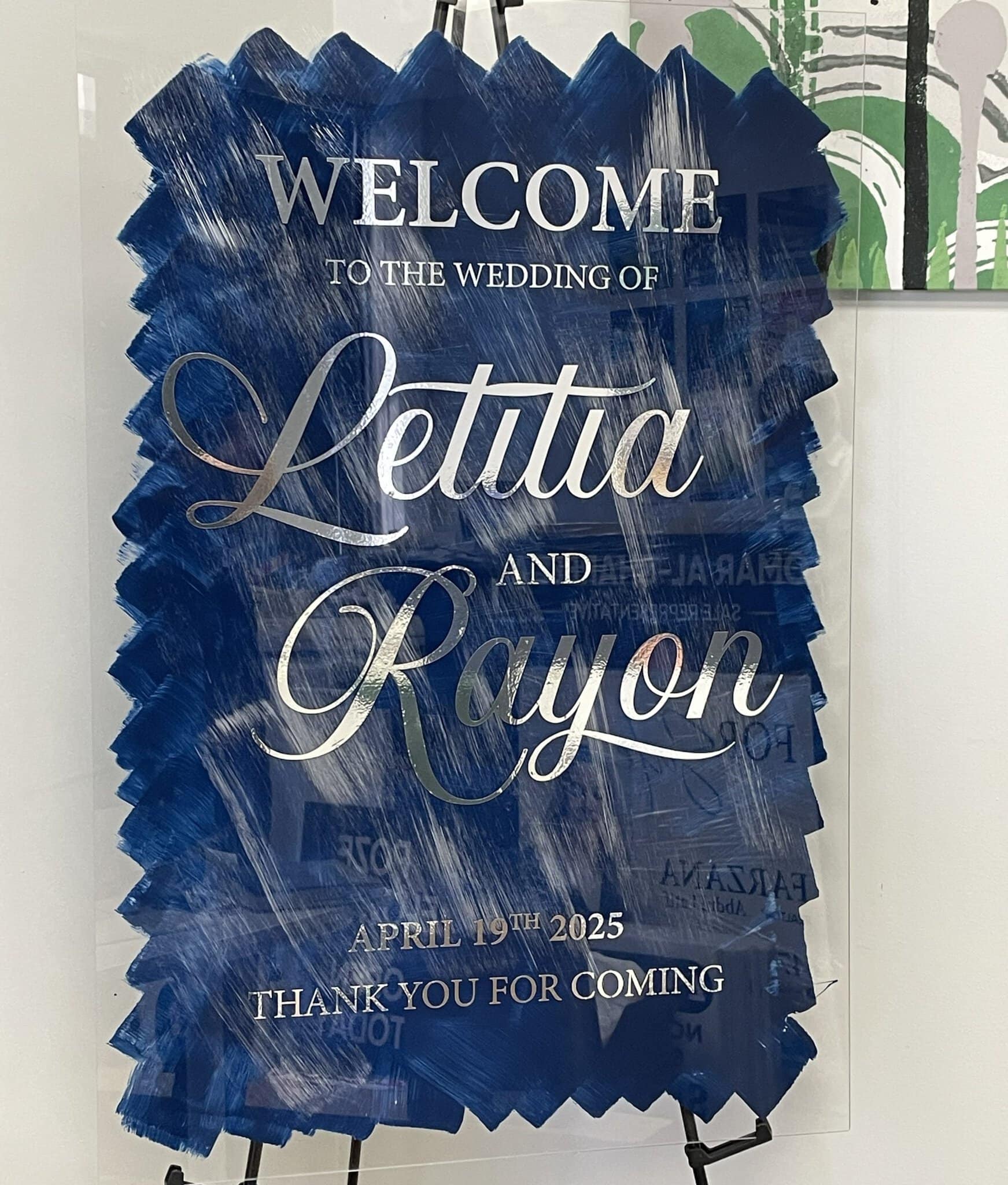 Acrylic Wedding Sign