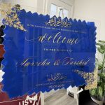 Acrylic Wedding Sign – view 4