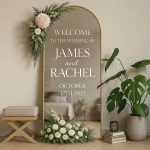 Personalized Wedding Mirror Decal
