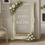 Personalized Wedding Mirror Decal – view 2