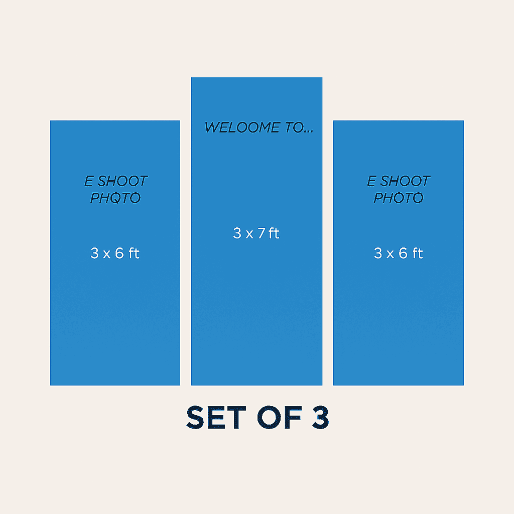 Large Panel Set-Up (Set Of 3)