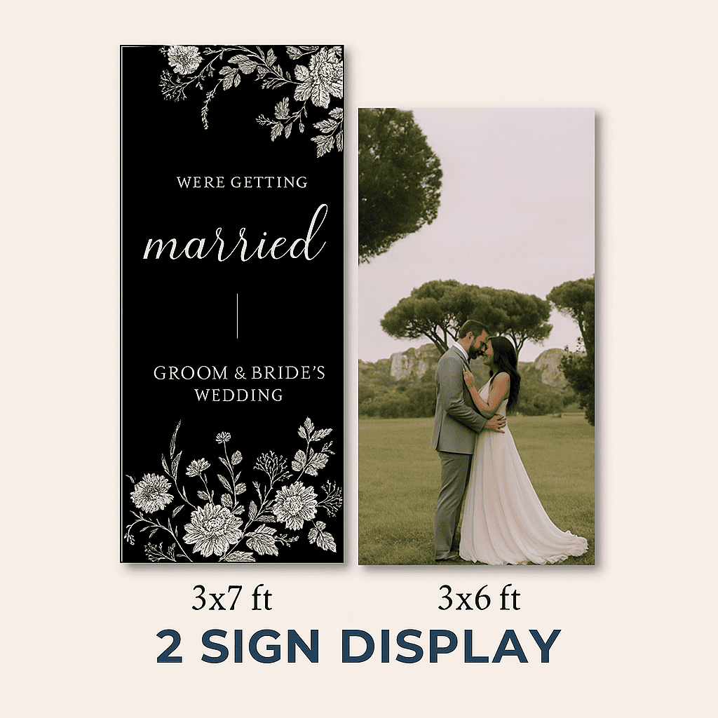 Large Standing Foam Board Panel Set (2-Sign Display) – view 3
