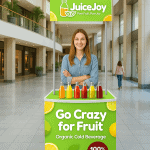 Promotional Counter with Header and Storage